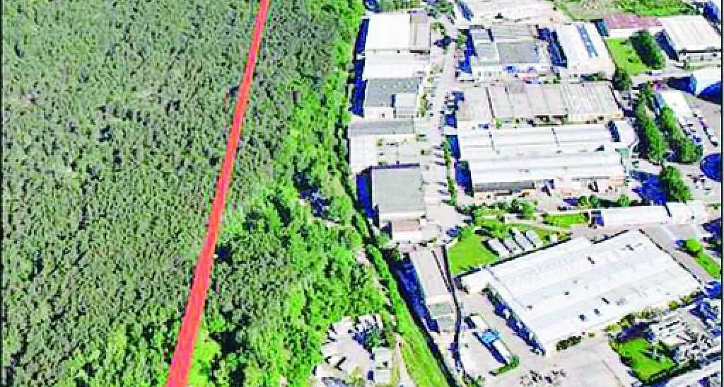 La zona industriale come una tangenziale