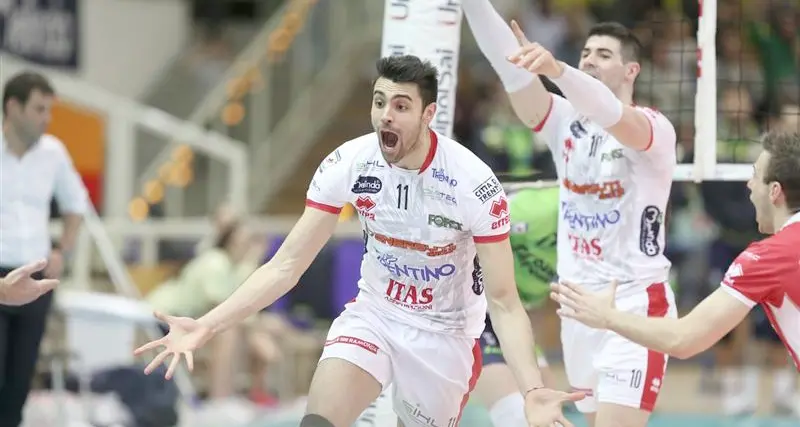 Il capitano Filippo Lanza alla 216esima partita con la maglia della Trentino Volley contro Monza