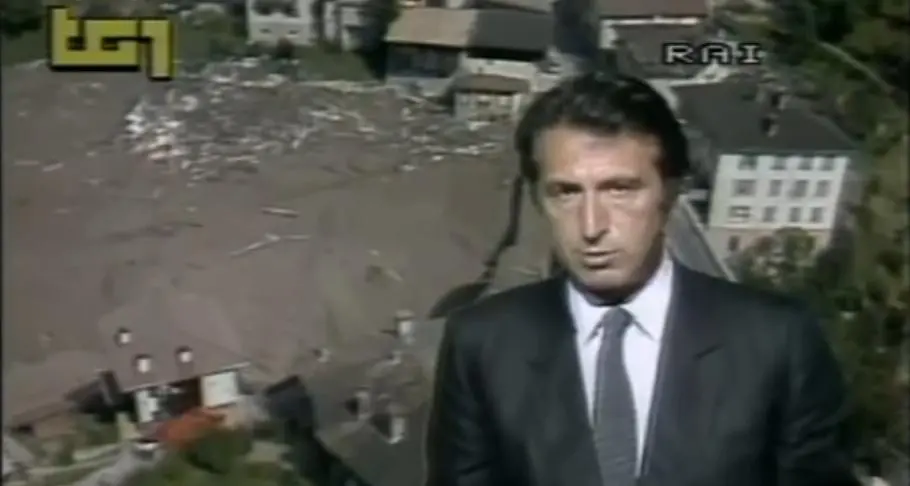 Stava, l'annuncio della tragedia nei telegiornali della Rai