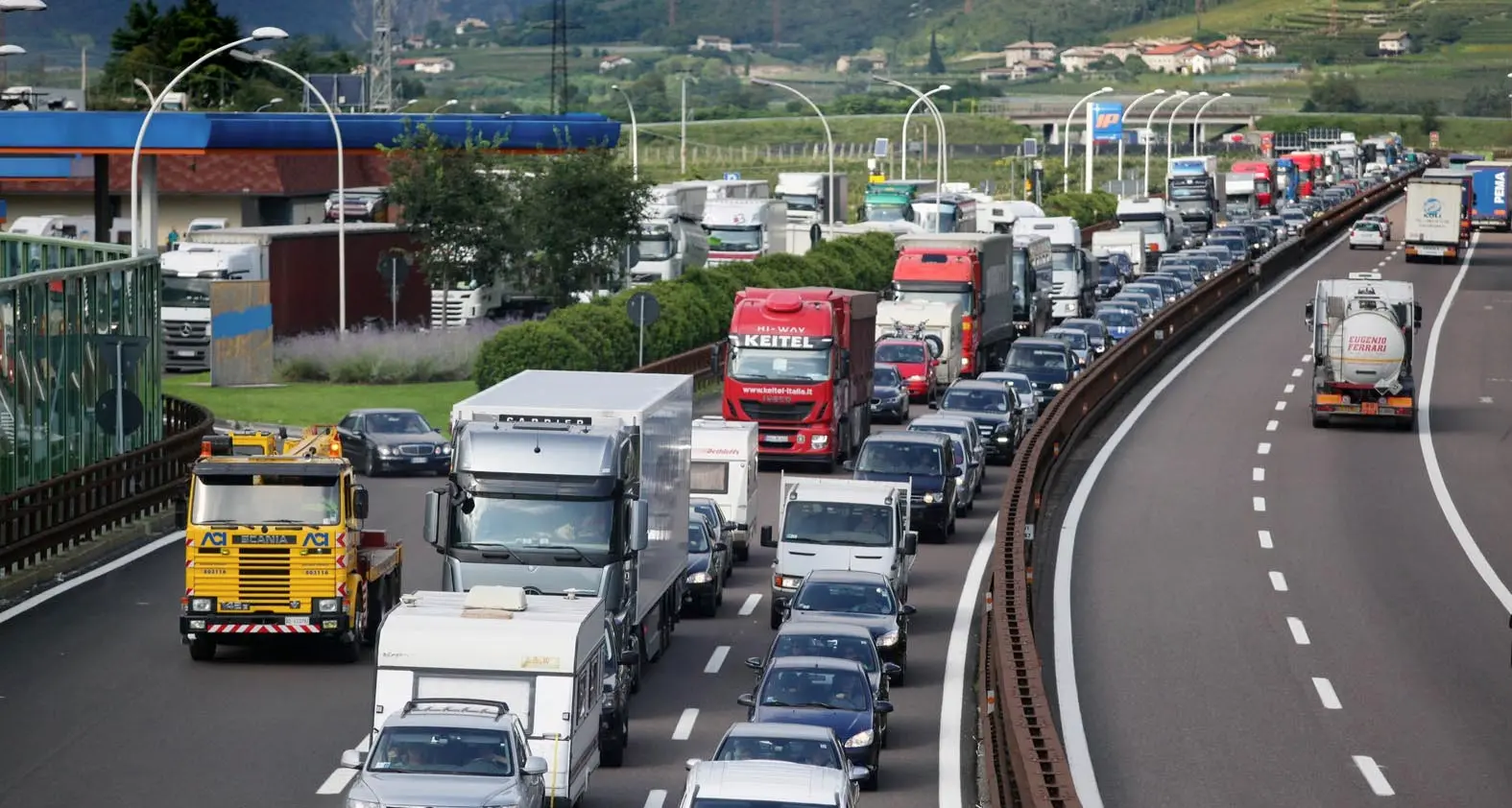 Traffico in Autobrennero Rallentamenti e code