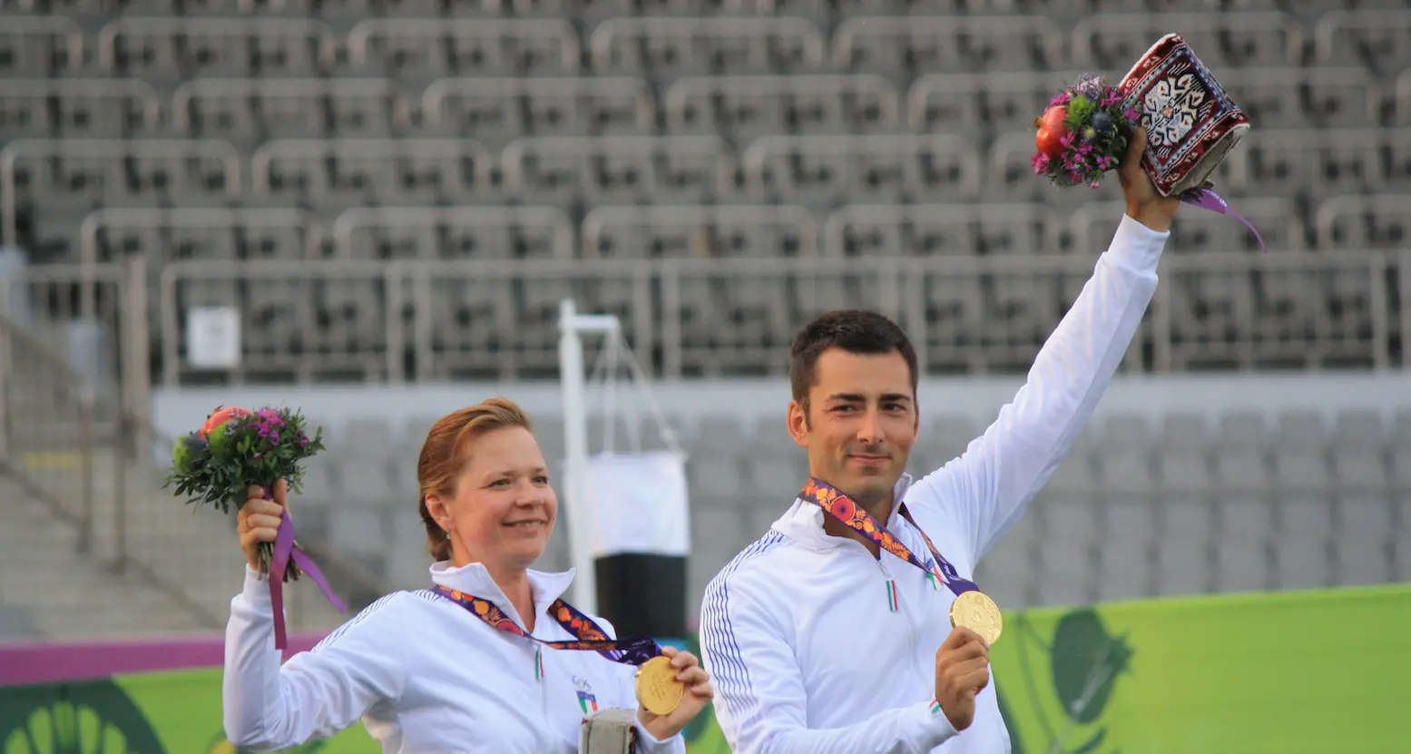 Tiro con l'arco, Mauro Nespoli e Natalia Valeeva d'oro