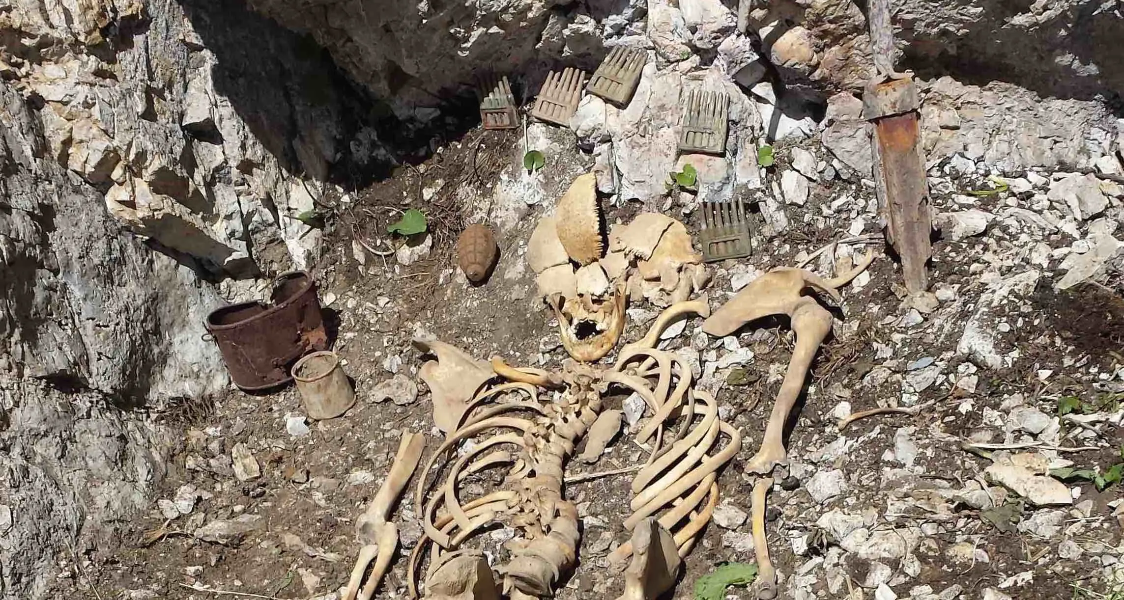 Grande Guerra, trovati i resti di un alpino sulla Cima Costabella in val di Fassa
