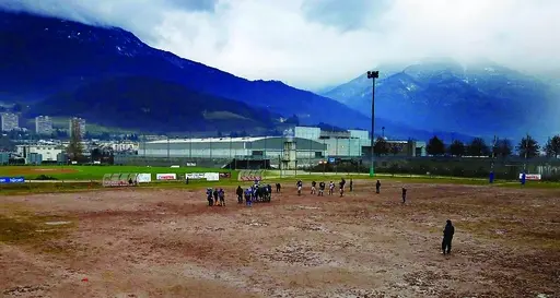 Il campo da rugby in erba sintetica