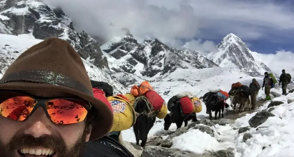 Nepal, Sebastiano Valentini è tornato a Canazei