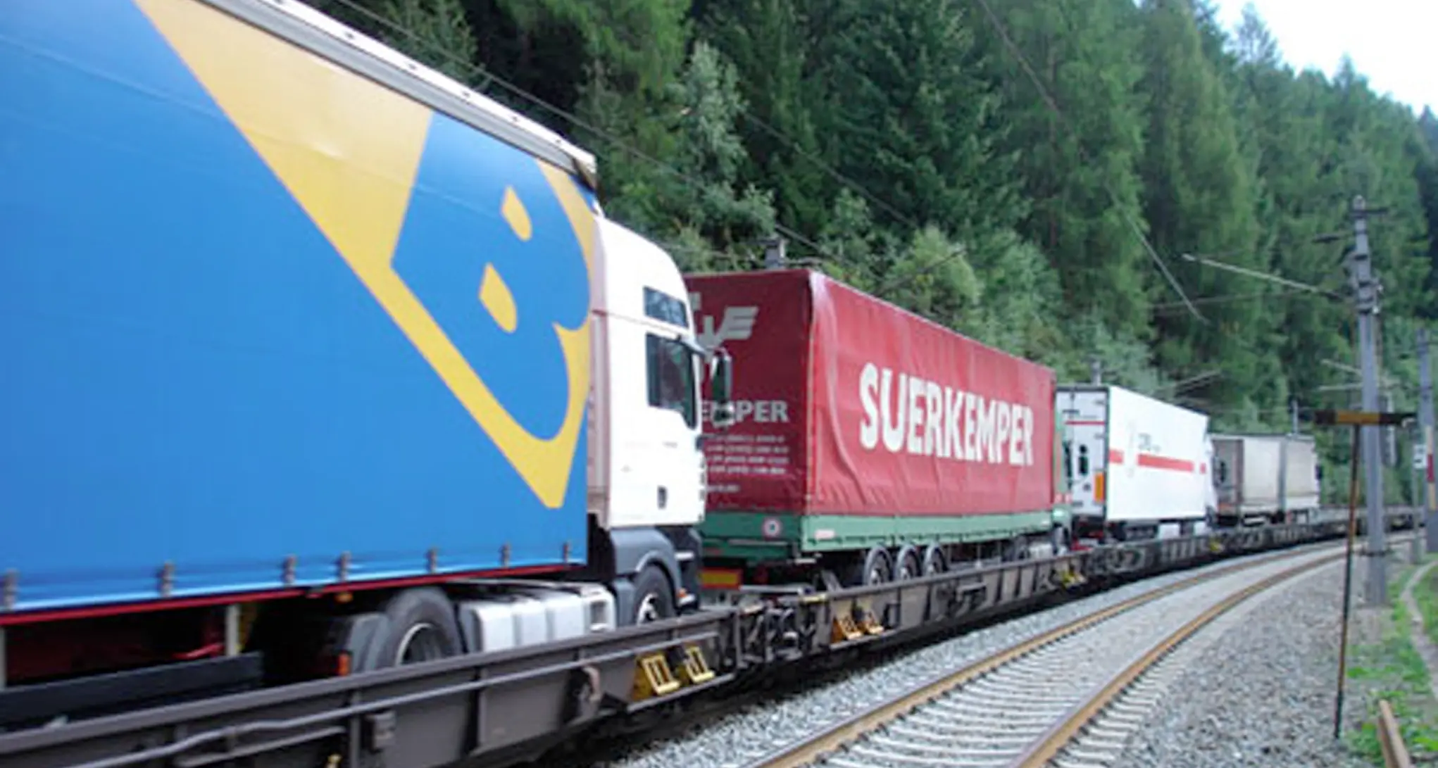 Più camion sui treni merci fra Trento e Monaco