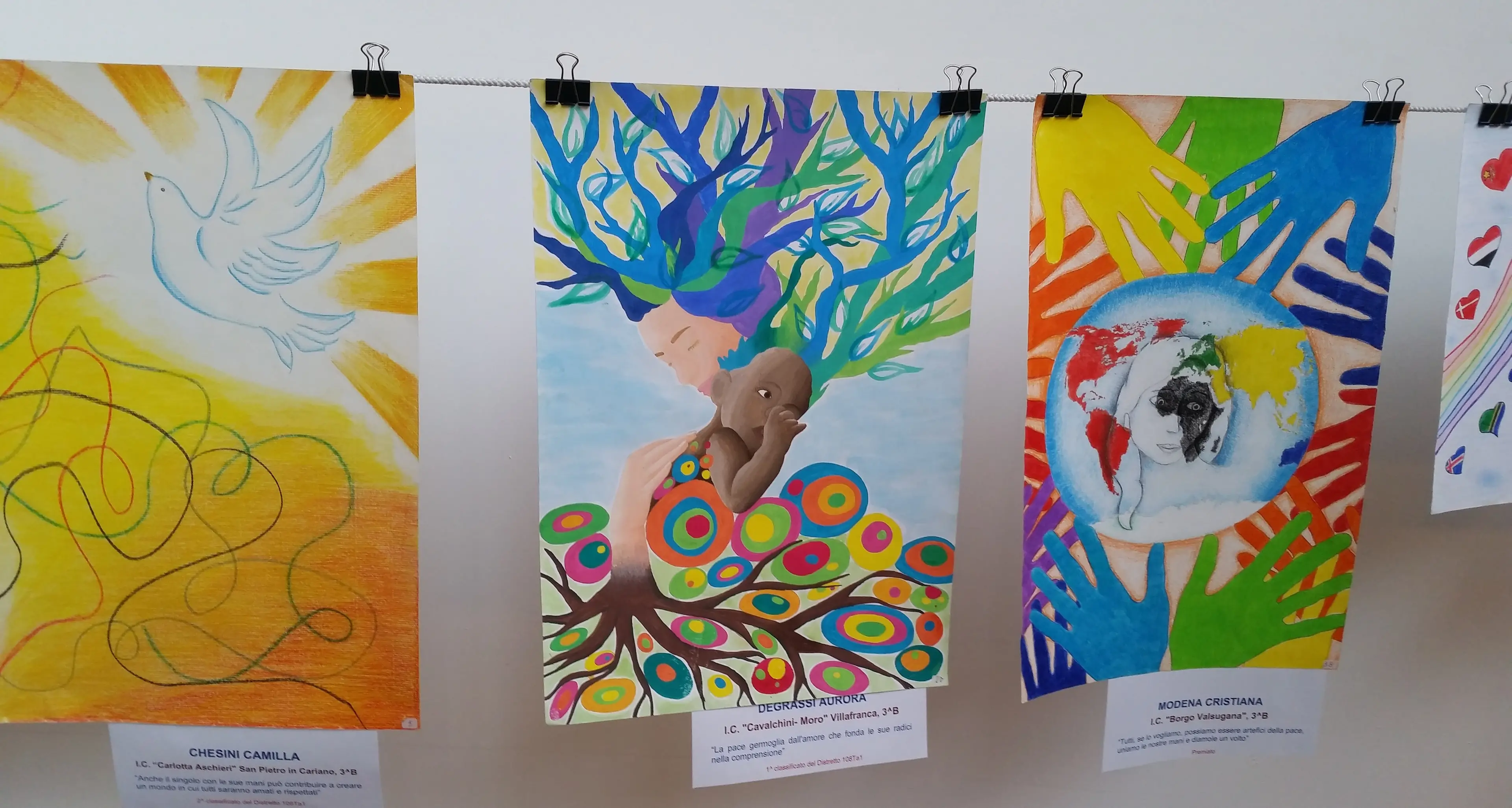 Vallagarina: la pace disegnata dai ragazzini