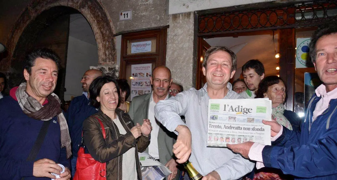 Pergine \"civica\", Oss Emer vince col 54%