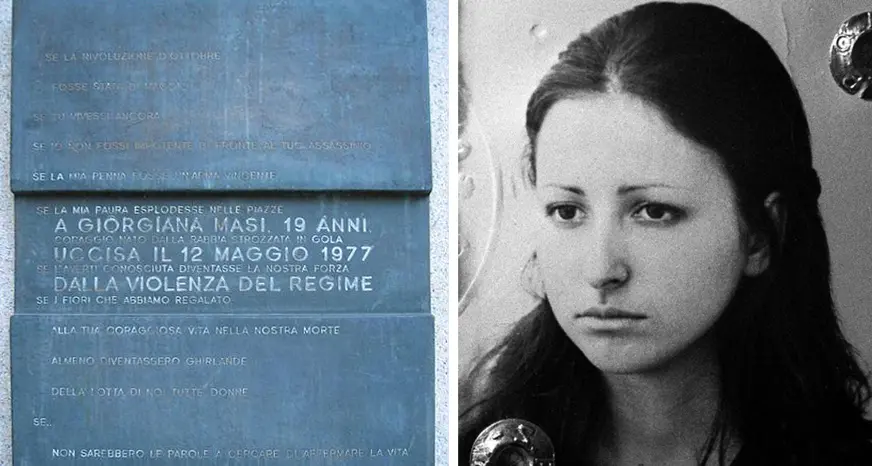 Mazzi di fiori per Giorgiana Masi, uccisa il 12 maggio 1977