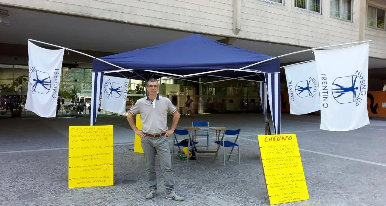 Protesta degli infermieri, Nursing up in piazza