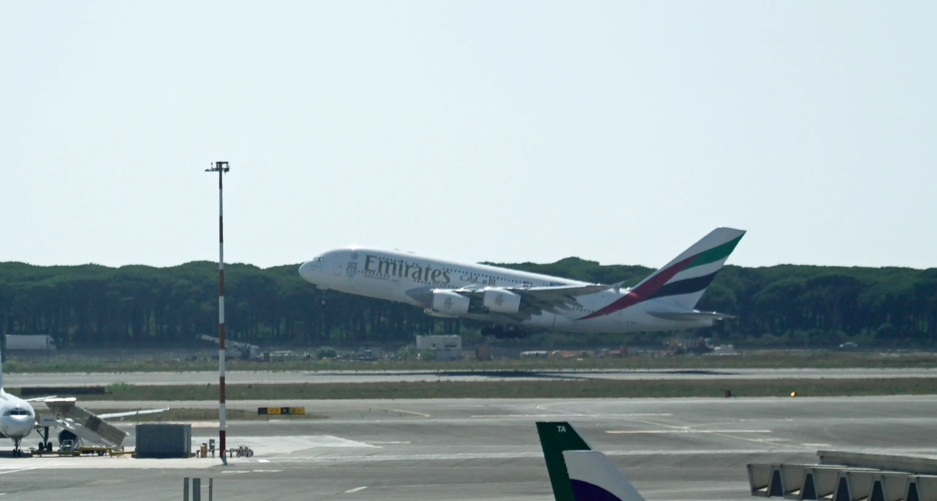 Incendio in un'area naturalistica vicino a Fiumicino: disagi per il traffico aereo