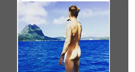 Justin Bieber e il nudo integrale su Instagram
