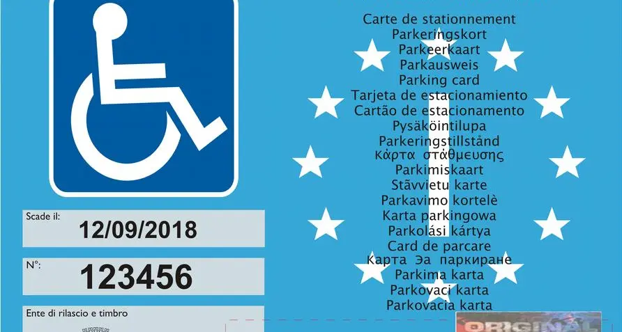 Dal 15 settembre in vigore i nuovi pass auto per disabili