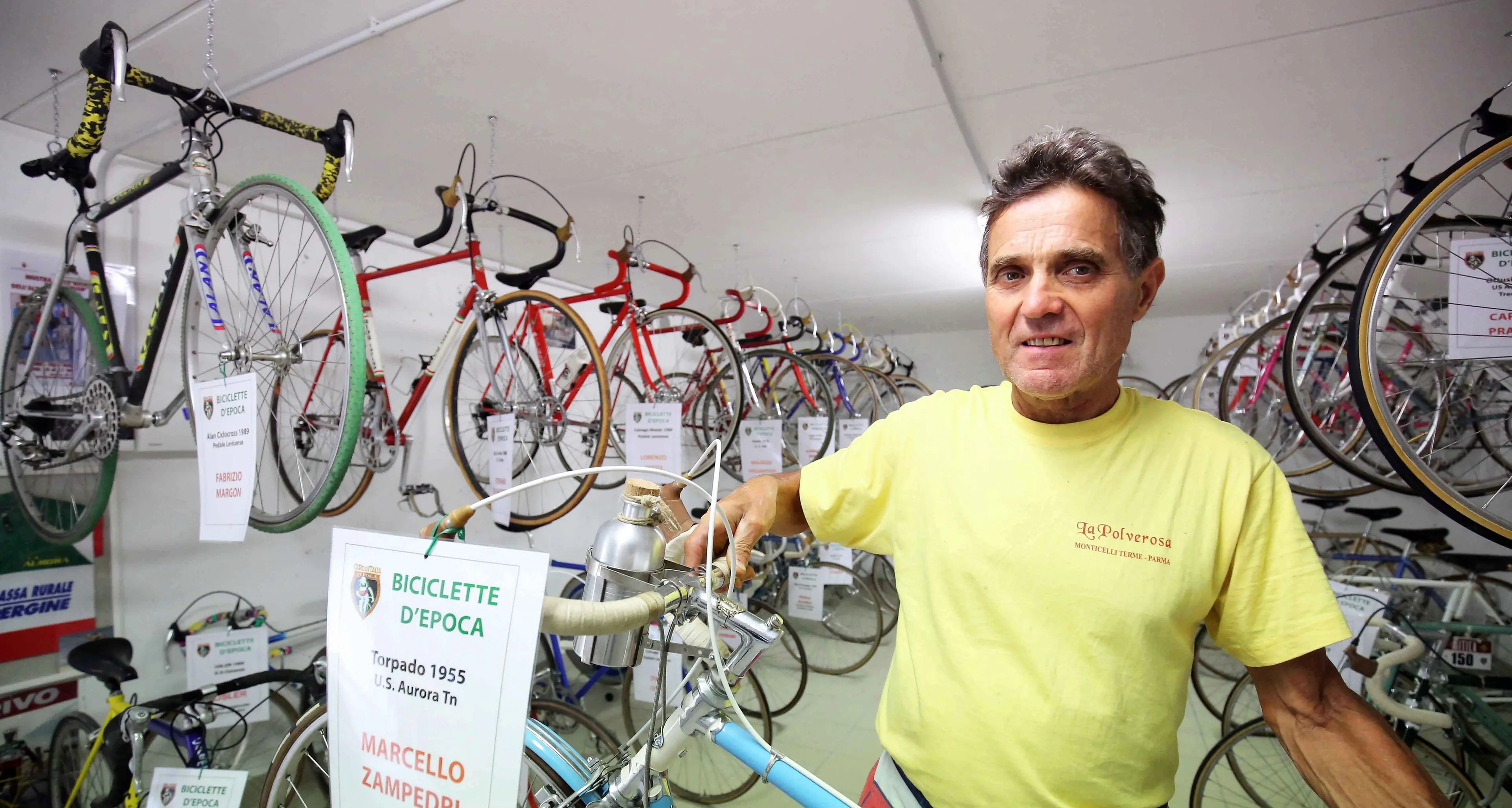 A Pergine un museo per le bici dei campioni