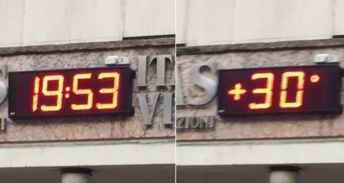 Ondata di caldo anche a Trento. All'ora di cena 30 gradi in città