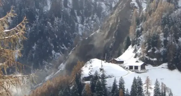 Enorme frana in val Passiria: ecco il video