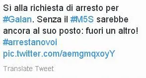 La Camera dà il via libera all'arresto di Galan