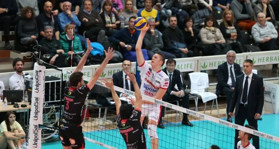 Il cuore della Trento dei giovani. Vittoria 3-2 con Macerata