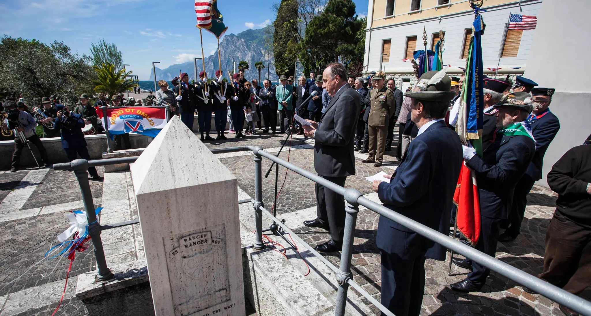 Liberazione a Torbole sul Garda 70 anni dopo la targa alla memoria