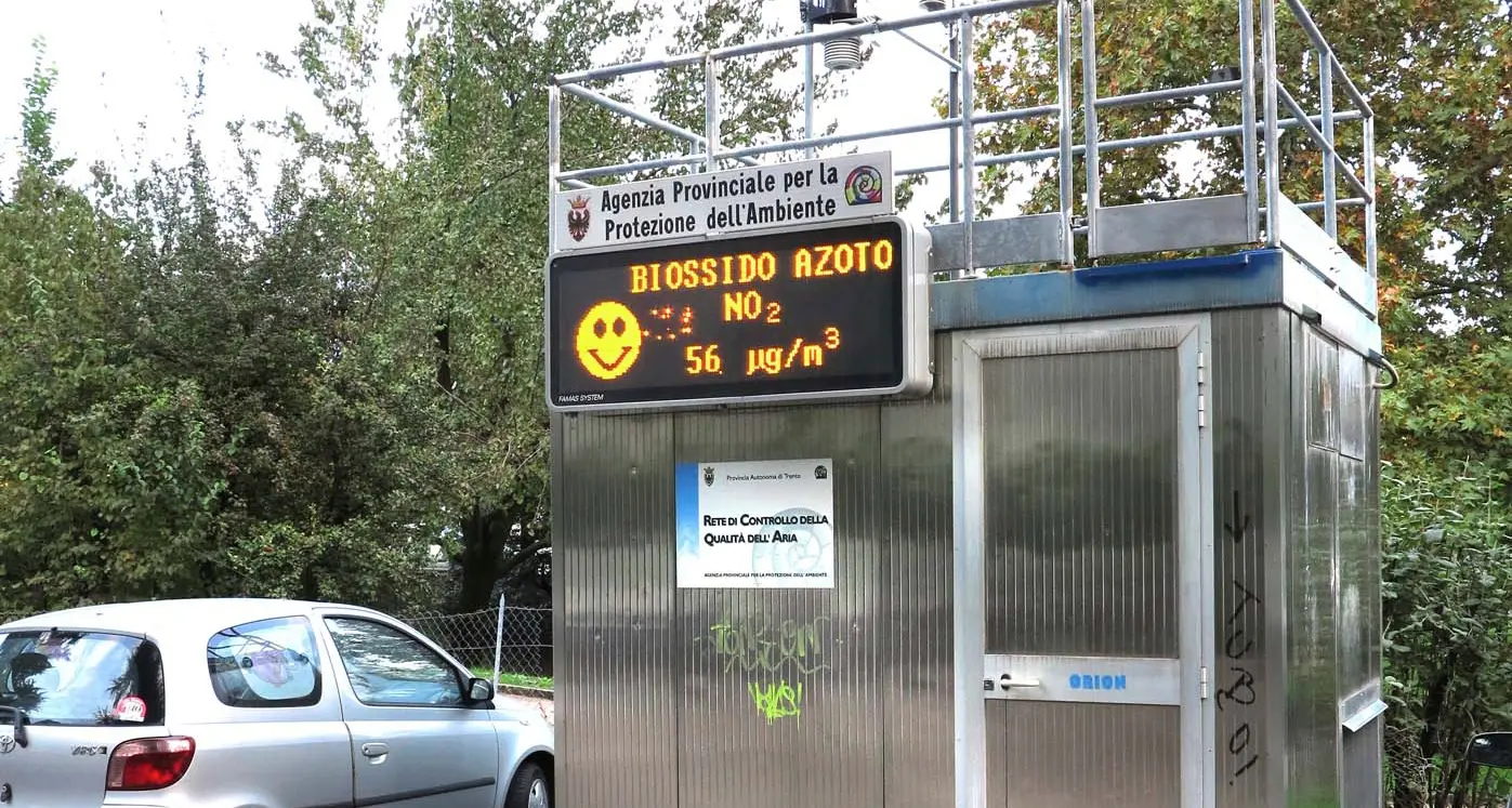 Inquinamento: aumenta l'ozono Picchi in Rotaliana e a Riva