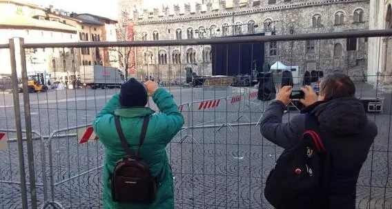 A caccia di una fotografia nonostante il cantiere