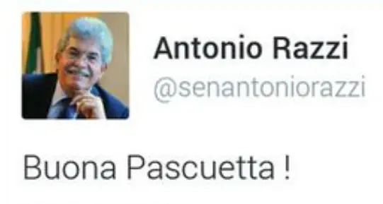 Razzi su Twitter: buona Pasquetta