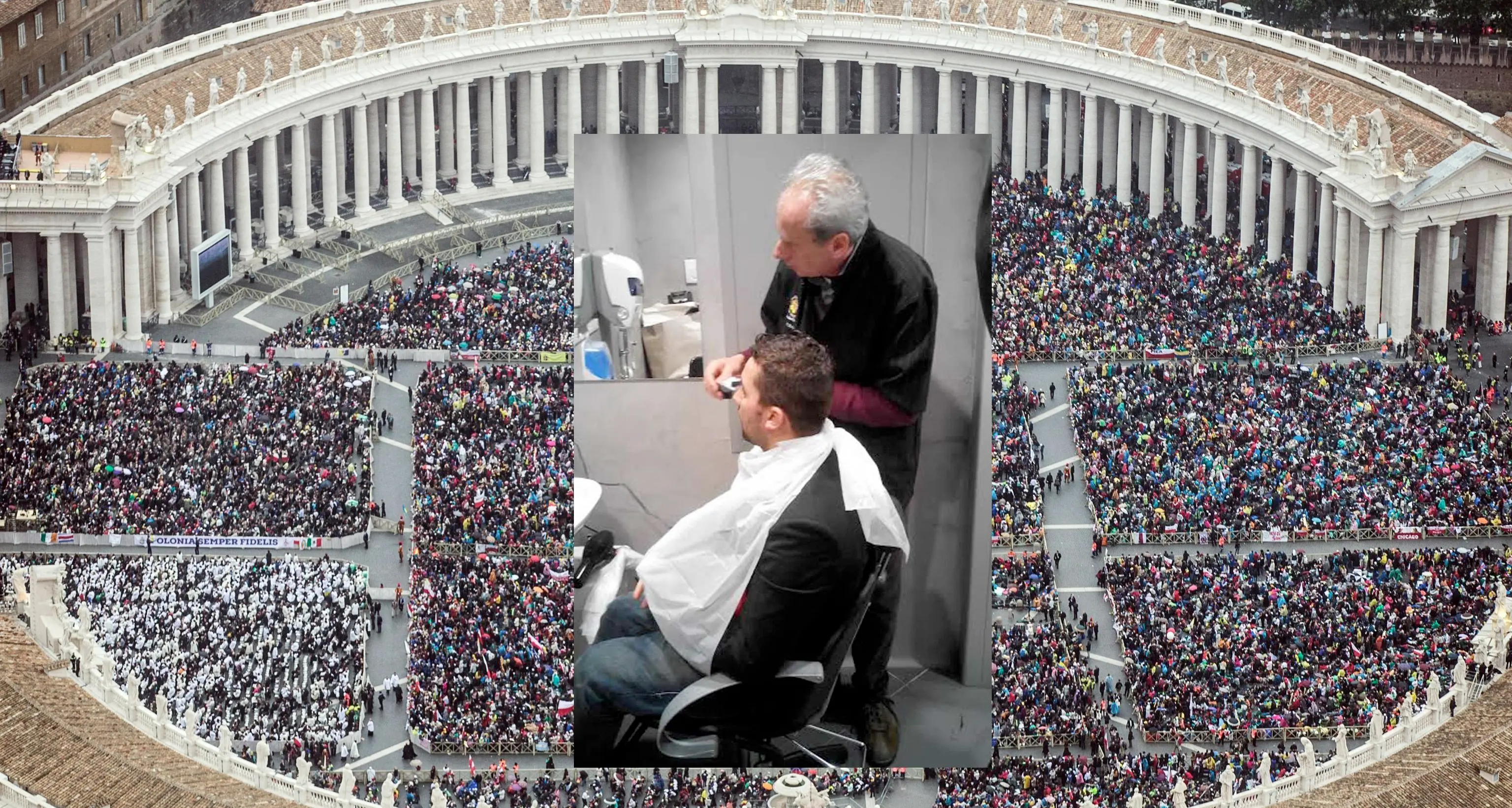 Patton: barbiere volontario per i poveri in Vaticano