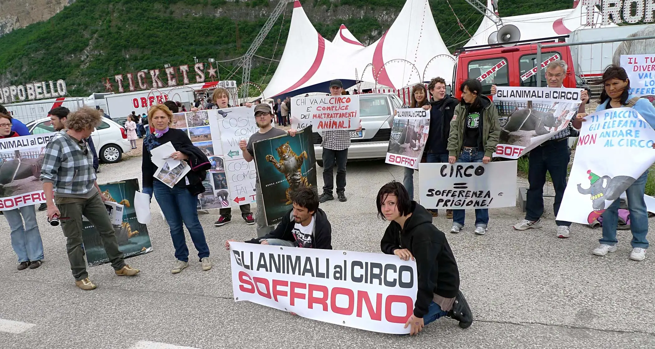 Il circo Orfei a Trento Lav mobilitata per dire no all'uso degli animali
