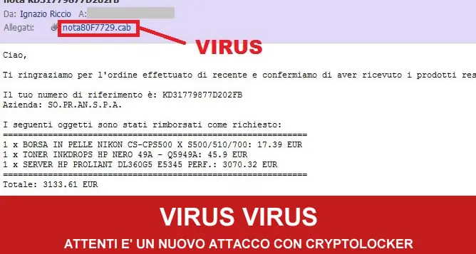 Attenzione alle email, gira un nuovo virus