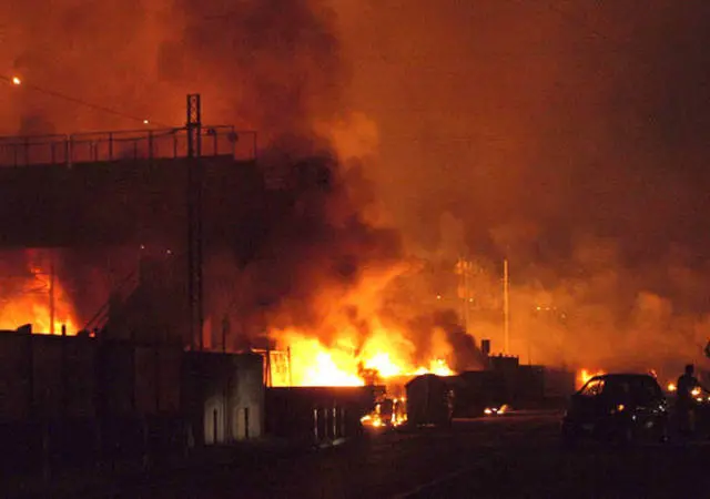 Viareggio: Esplode Treno nei pressi della Stazione Foto: Riccardo Dalle Luche