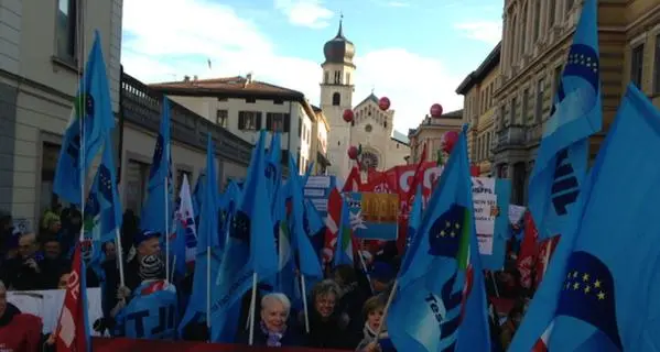 Sciopero e manifestazione a Trento