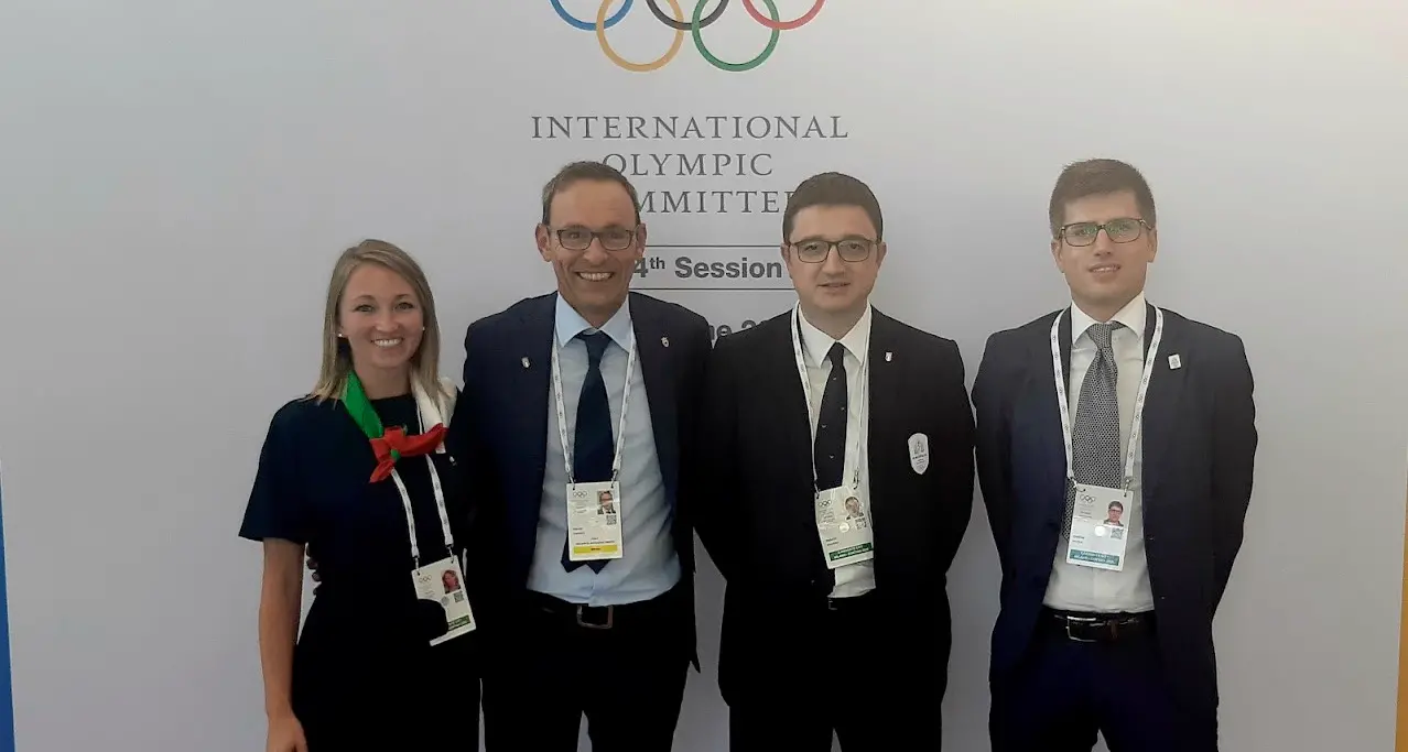 L'esultanza di Fugatti e Failoni «Una giornata storica, faremo una Olimpiade memorabile»