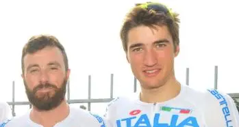 Gianni Moscon al Giro del Trentino con la maglia della Nazionale