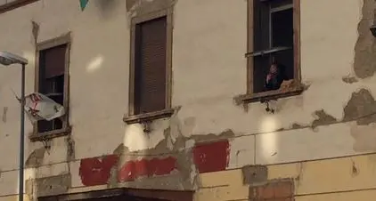 Manifestazione degli anarchici al Tribunale di sorveglianza
