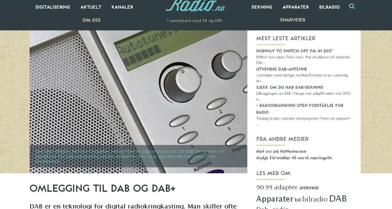 Fm addio: fra due anni in Norvegia solo radio digitale
