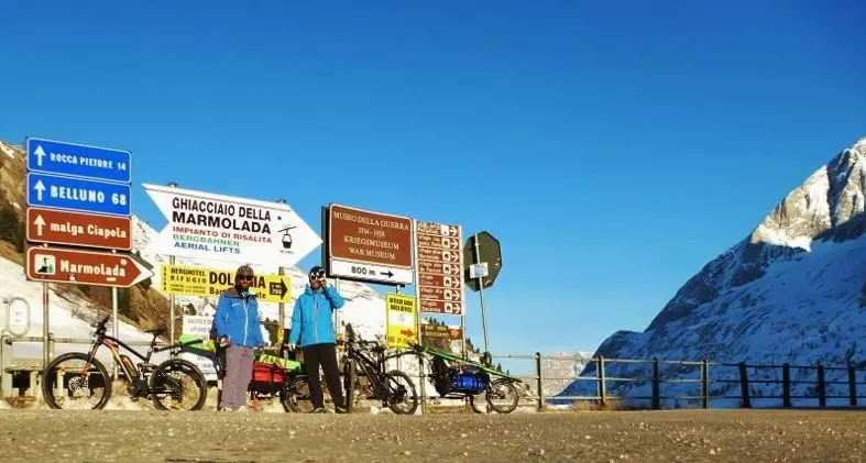 In bici e sci con le pelli sulle tracce di Heini Holzer