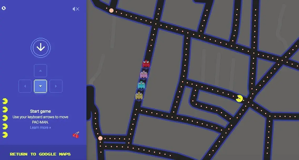 Il pesce d'aprile di Google Su «Maps» si gioca a Pac-Man