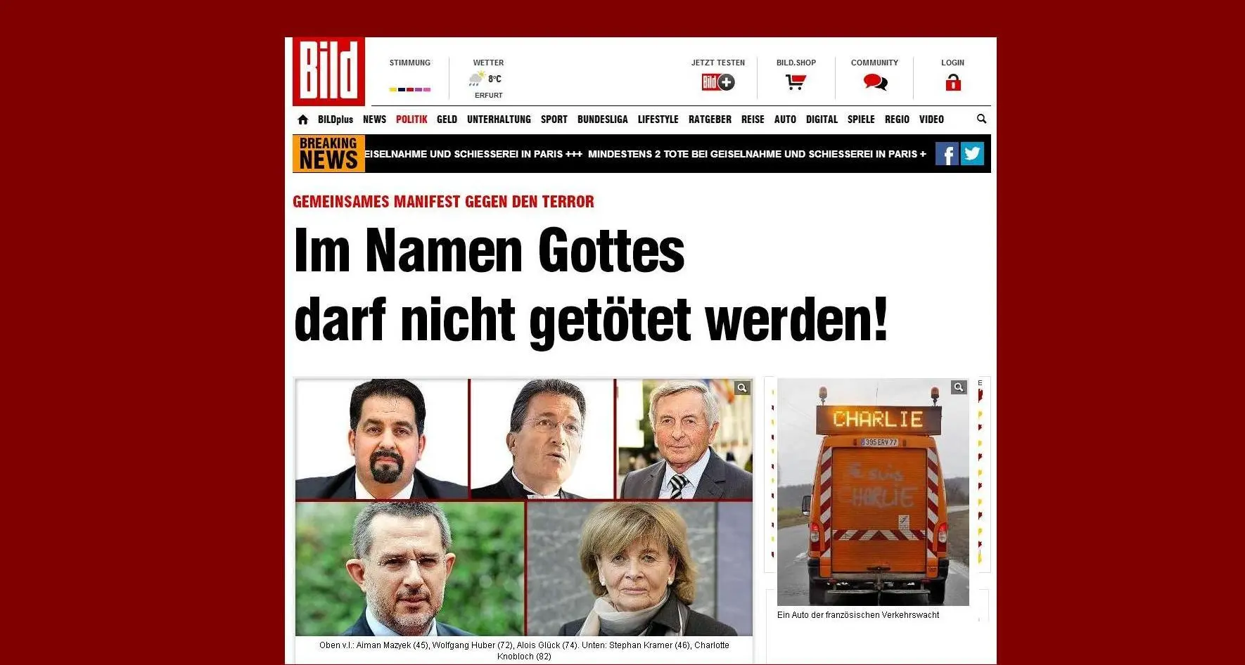 Germania, appello interreligioso contro il terrorismo