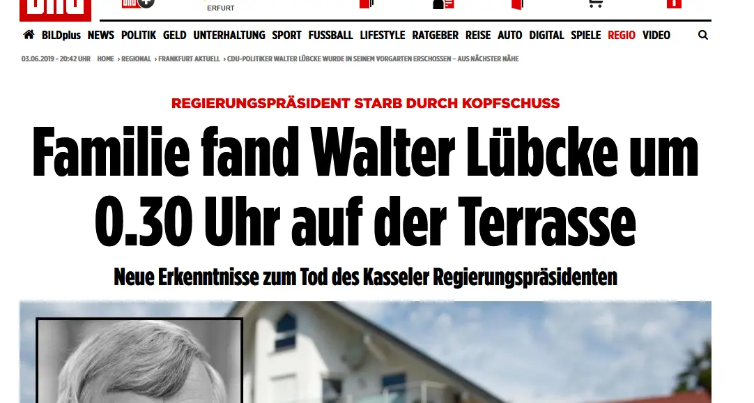 Germania, ucciso politico Cdu che si battè per i migranti