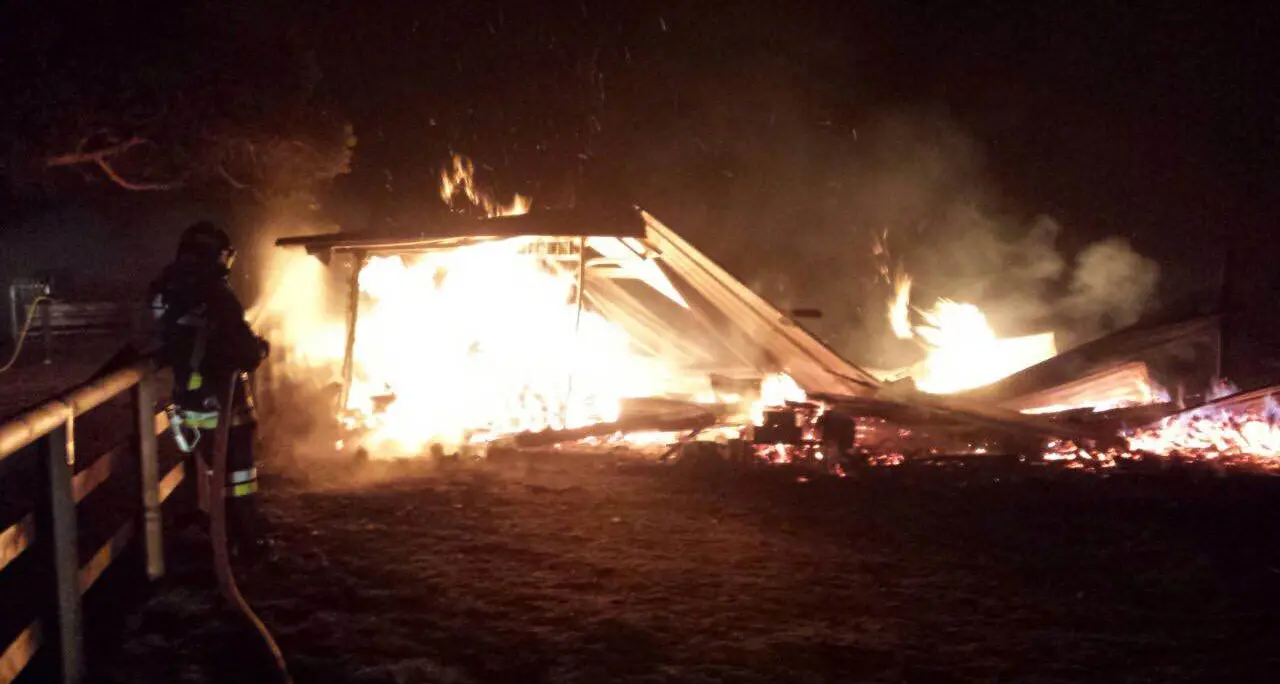 Grauno, doppio incendio doloso Caccia ai piromani