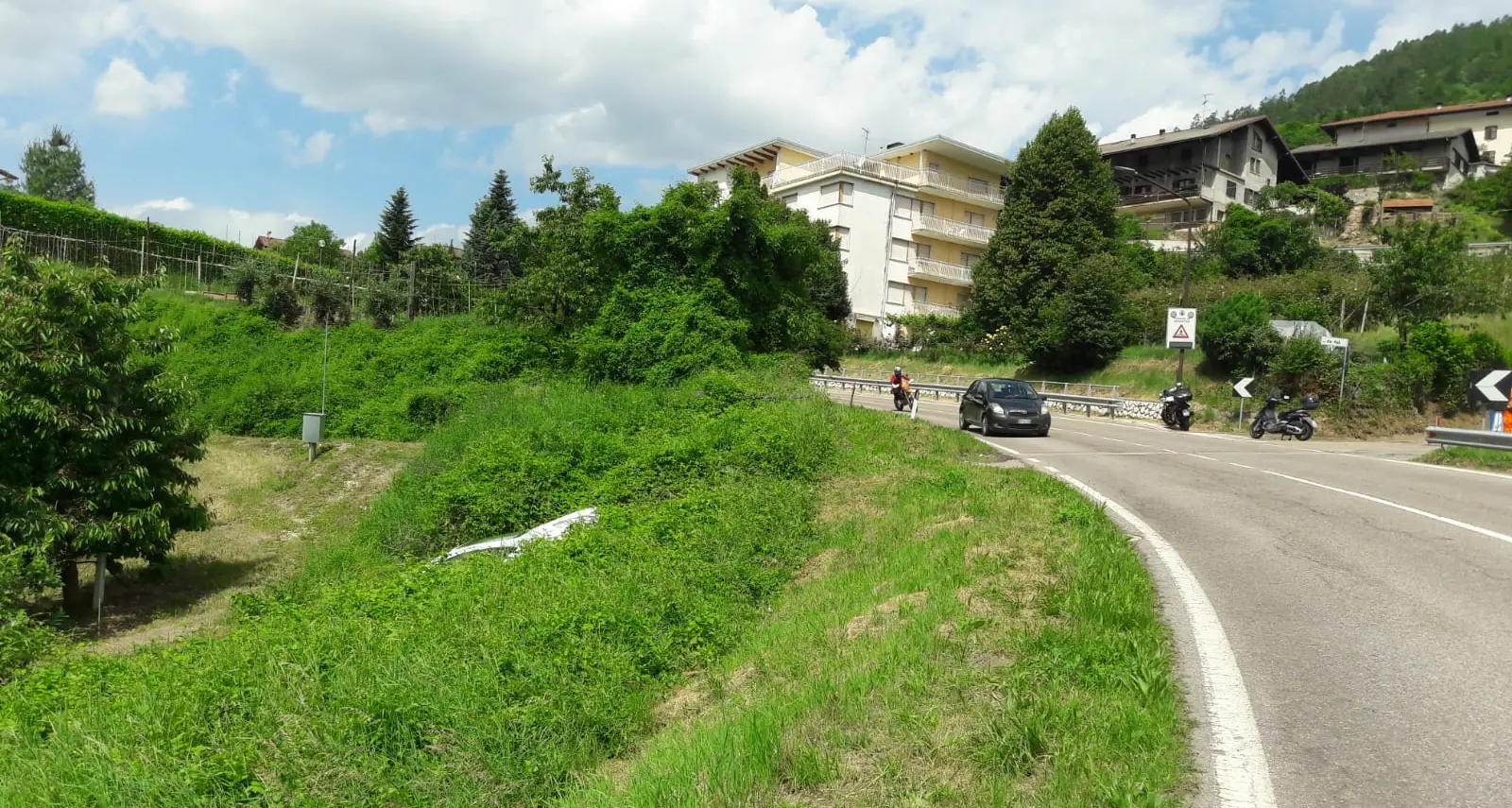 Bosentino: senza freno a mano l'auto parcheggiata si muove e finisce nel fossato