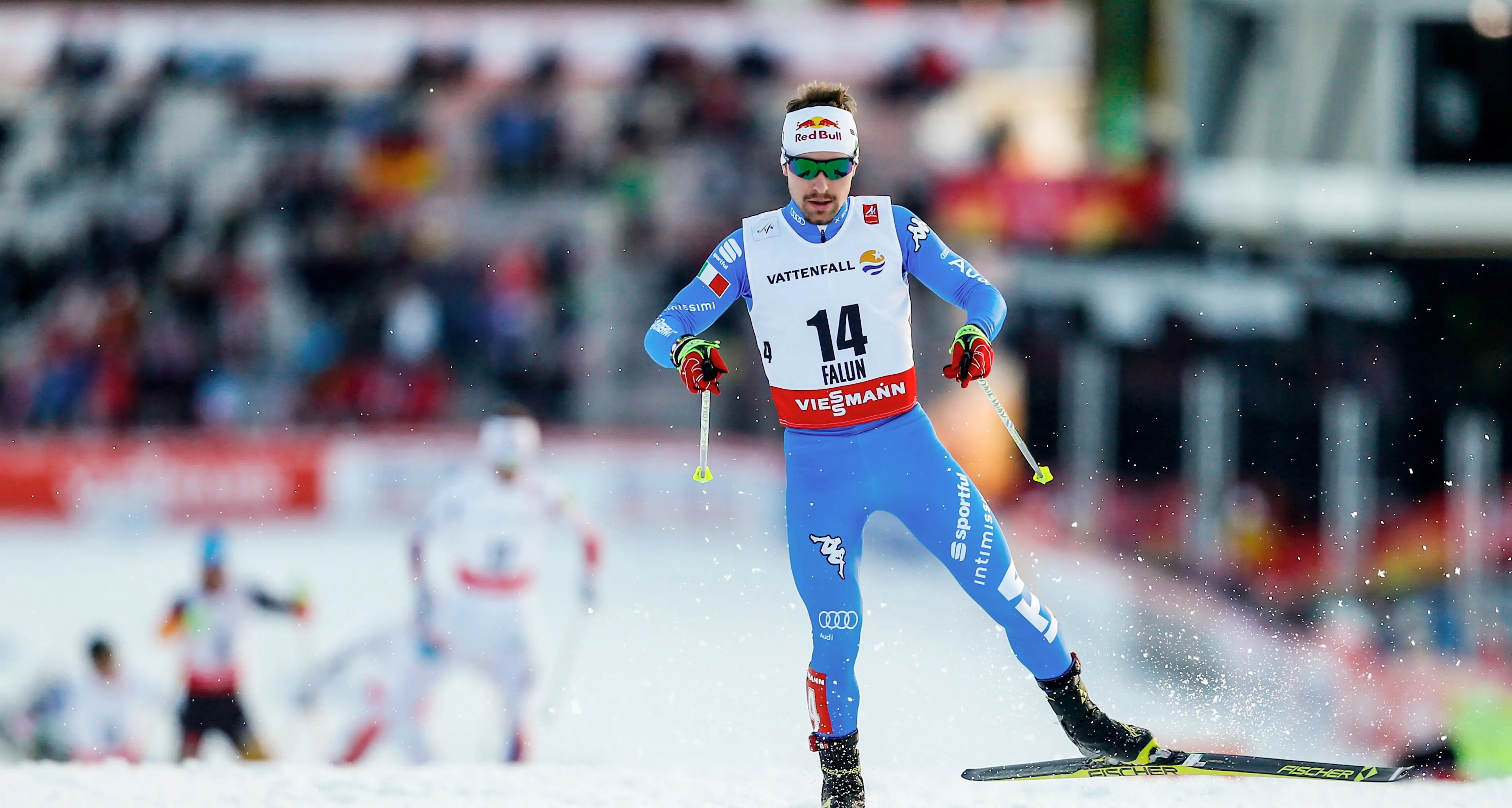 Team sprint mondiale, Italia quinta in combinata