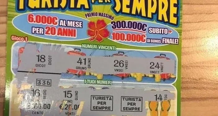 Colpo grosso a Pergine: un ragazzo vince 1,7 milioni con \"Turista per sempre\"