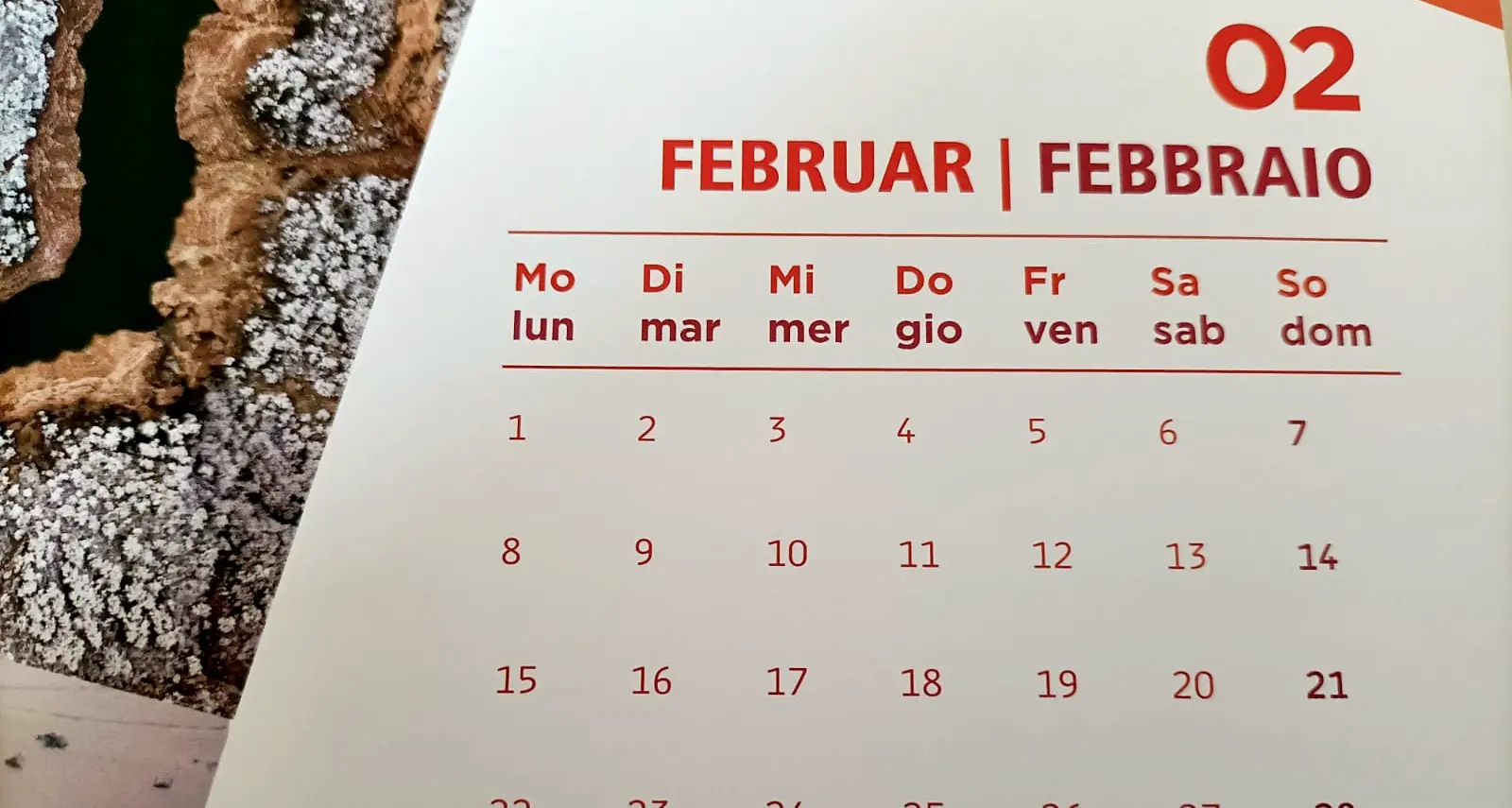 Per il calendario dell'Euregio (pagato con i soldi dei contribuenti) febbraio ha 31 giorni