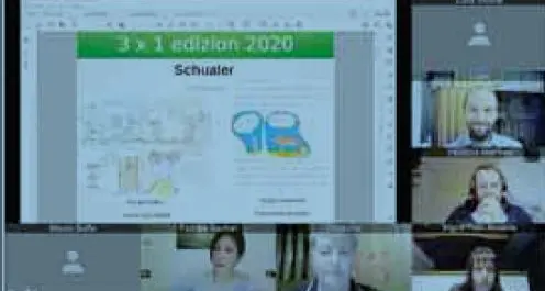 Der praisaustoal van Konsurs 3X1: haier ist er en videokonferenz organisiart kemmen