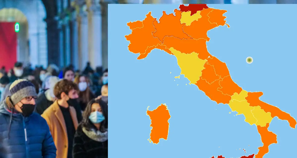 Covid, Lombardia e Sardegna arancioni Colori invariati per le altre regioni
