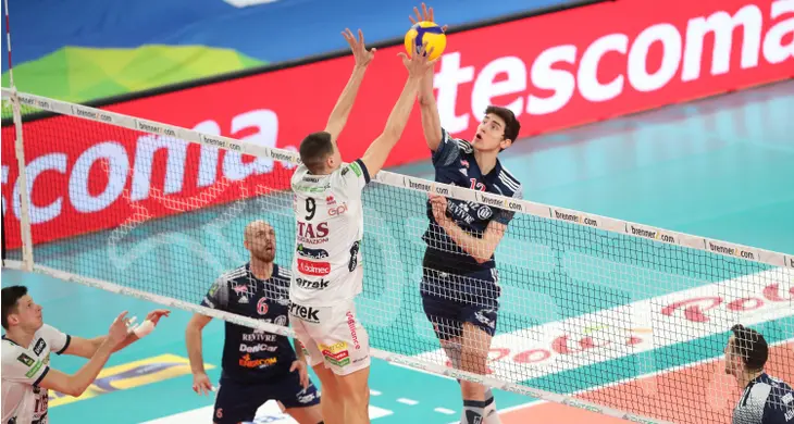Allianz Milano sconfitta 3-0 Itas Trentino alle finali di Coppa Italia di Bologna
