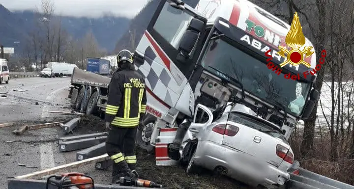 Tragedia della strada: muore il trentino Marco Bancher. La sua vettura si è scontrata con un tir nel Bellunese