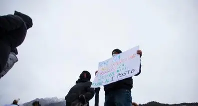 No alla didattica a distanza, protesta nel Primiero