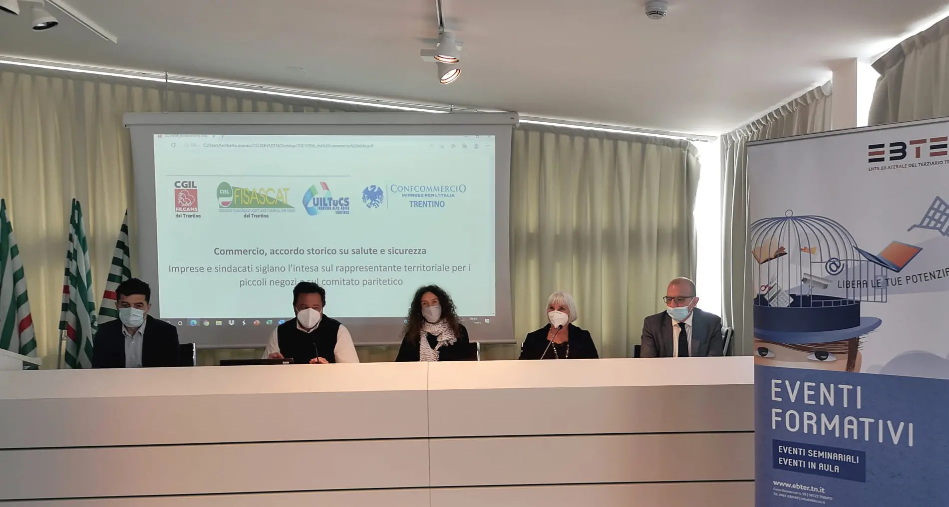 Salute e sicurezza per i lavoratori: accordo fra i sindacati e Confcommercio