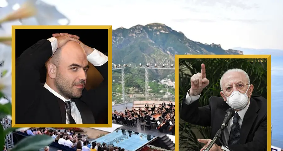 Saviano: \"De Luca non mi vuole al Ravello Festival\". E lo scrittore Scurati si dimette dalla guida della kermesse